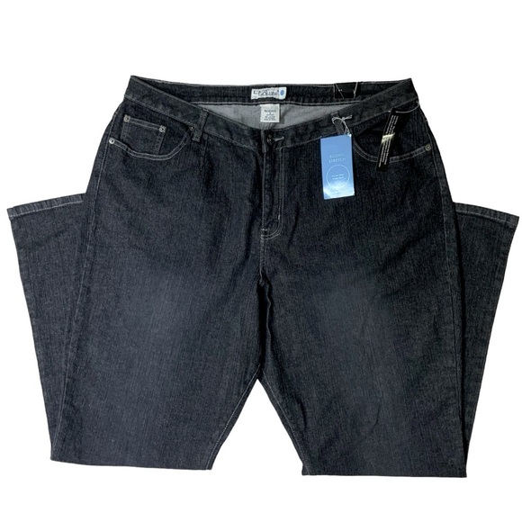 L.A. Blues Vintage Plus 5 Jeans Boot Cut Mid Rise Stretch Right Fit Charcoal 22 - Picture 16 of 16